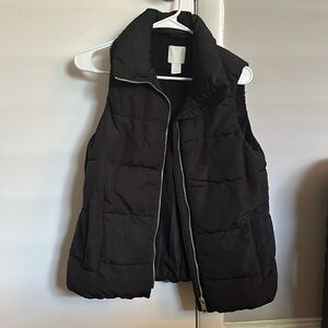 Womens Black Puffer Vest